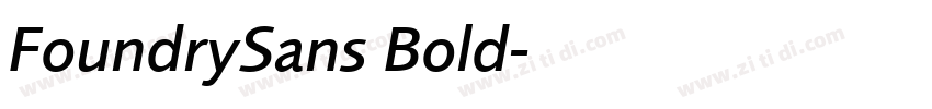 FoundrySans Bold字体转换